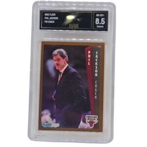 ​1992 Fleer Phil Jackson #31 Chicago Bulls Coach GMA 8.5